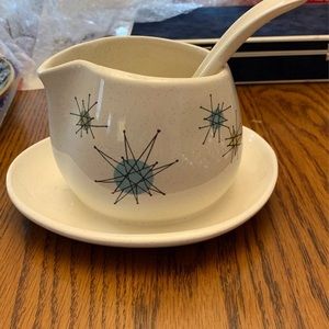 Franciscan Atomic Gravy Boat with Ladle